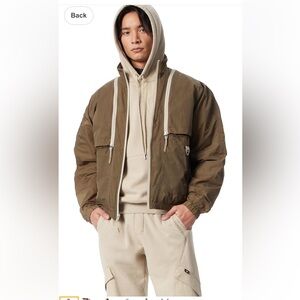 Men's Olive Windbreaker Jacket